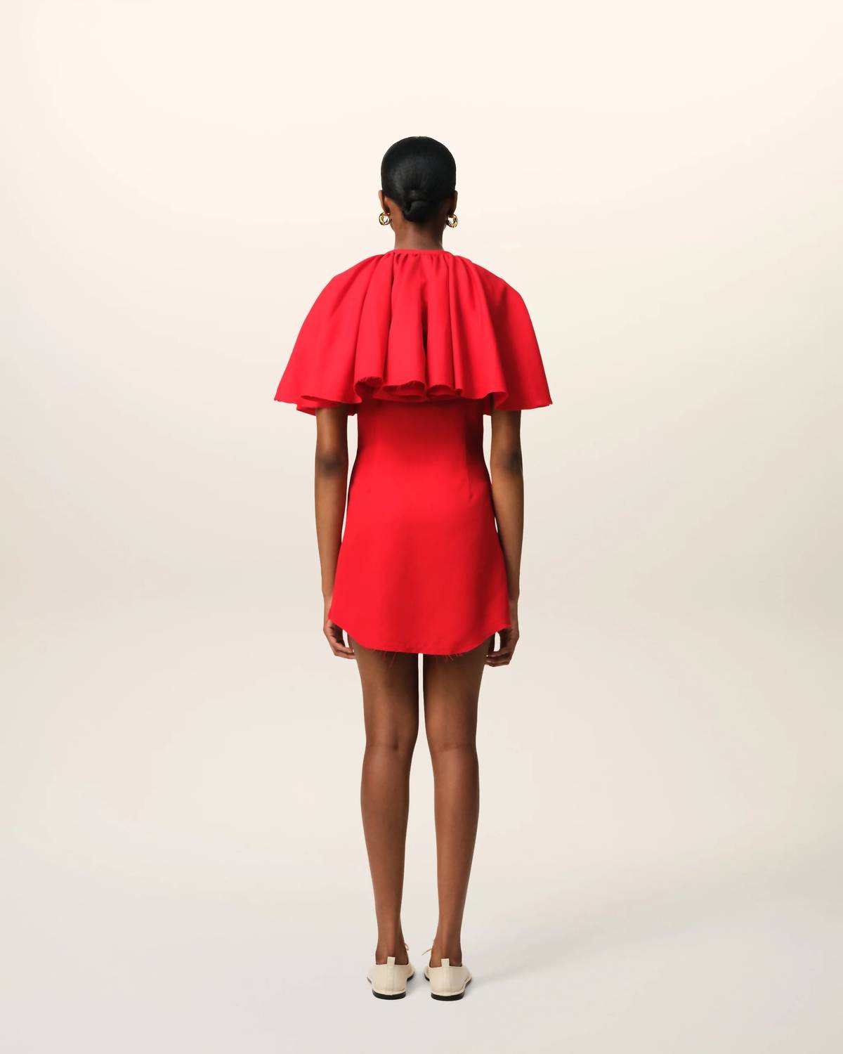 Ami - Shirt Dress With Ruff