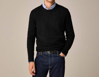 J.Crew - Suéter de cashmere com gola redonda