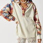Free People - Plaid Sleeve Isabel Thermal Top