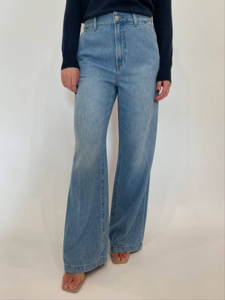 Pistola - Calça Jeans Dalia de Cintura Alta e Perna Larga