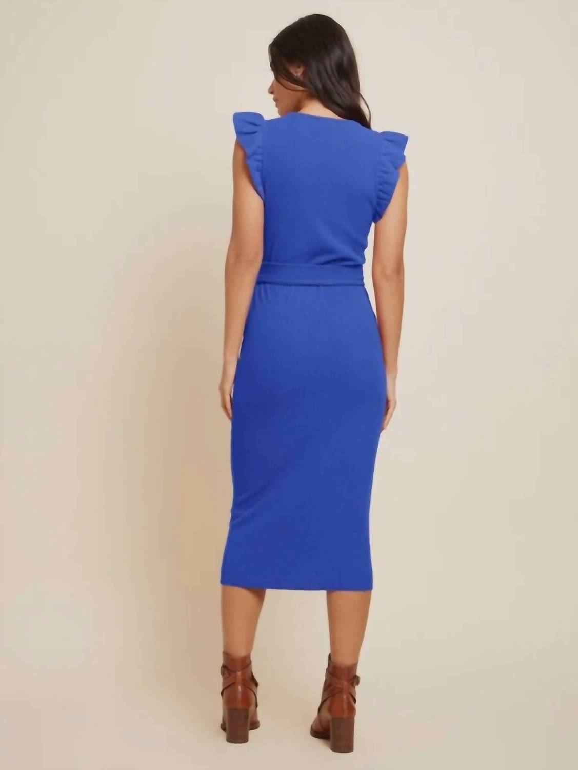 Nation Ltd - ORIANA RUFFLED SASH DRESS
