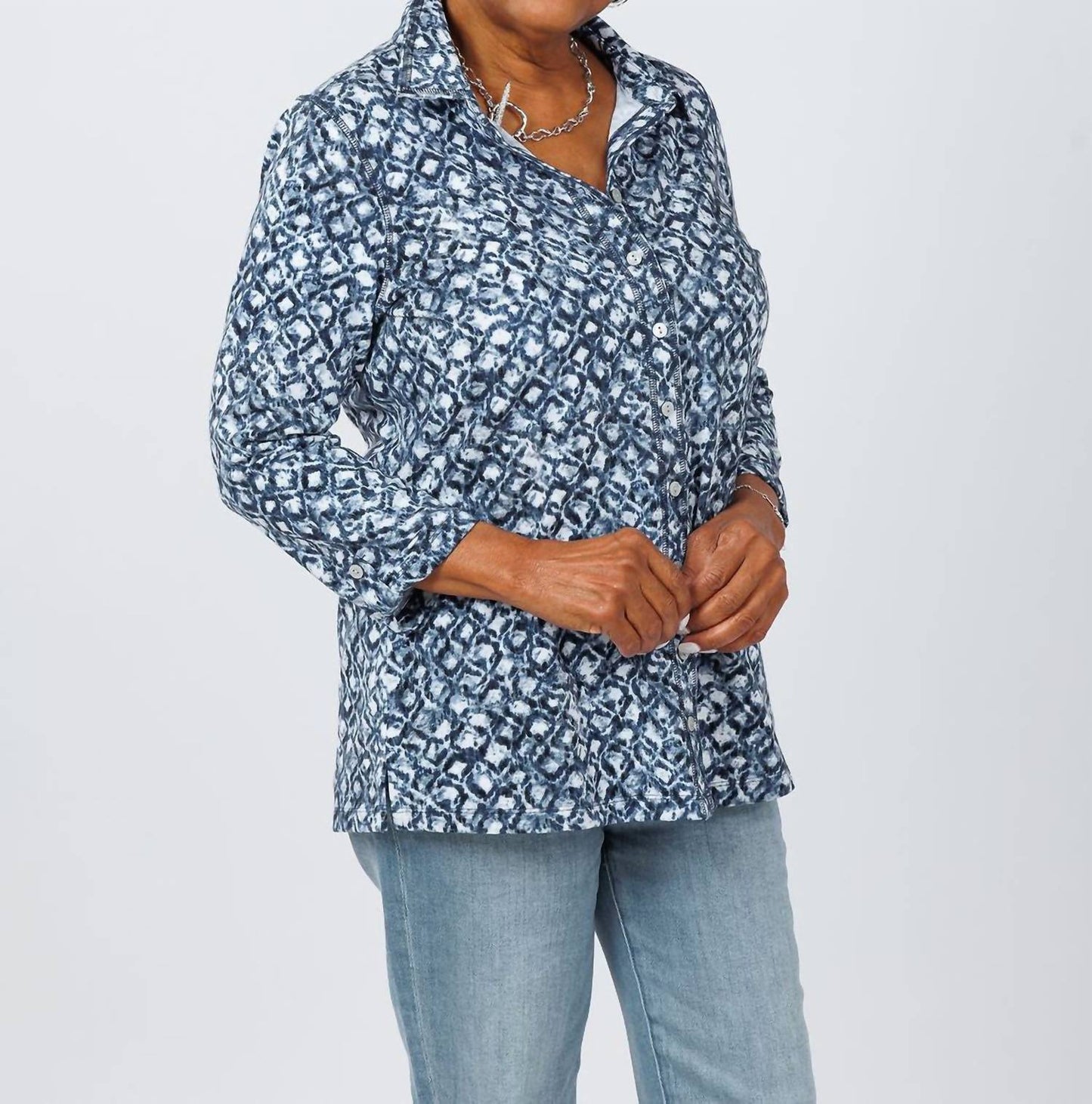 E.L.I. - Karen 3/4 Sleeve Shirt Jacket