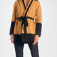 Elan - Belted Color Block Cardigan