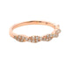 Aamiaa - 0.35 Carat Natural Diamond Twisted Prong Band Ring - Size 6.5
