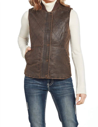Cripple Creek - Zip Front Cotton Vest With Concealed Carry Pocket