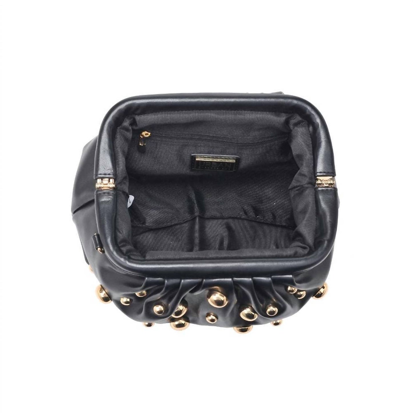 Urban Expressions - Carey Gold Studded Crossbody Clutch