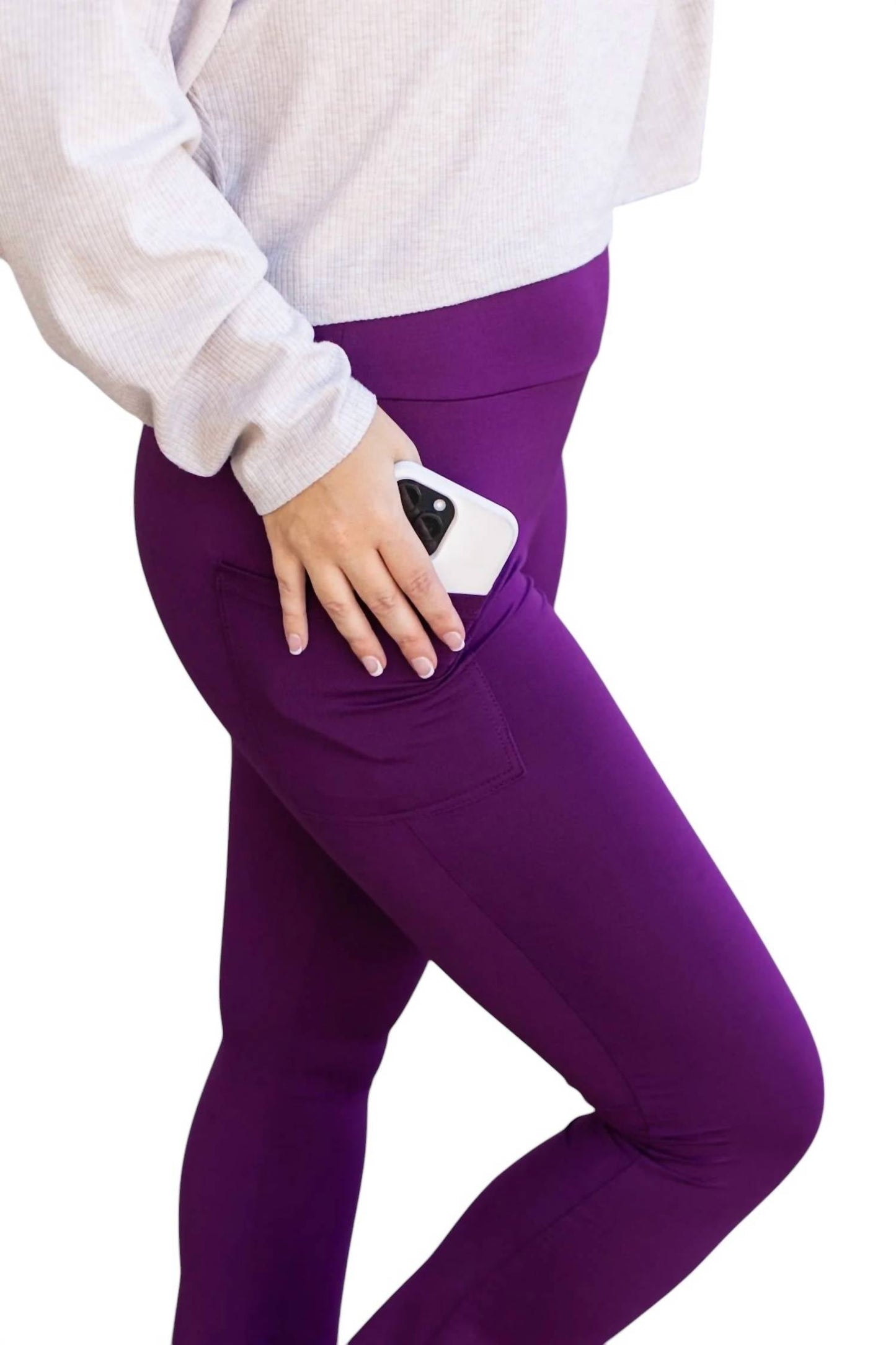 Julia Rose - Reese Flare Leggings With Pockets