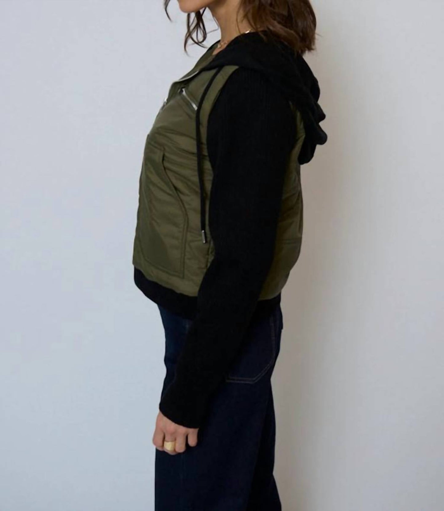 Central Park West - BRADY HOODED SWEATER SLEEVE JACKET