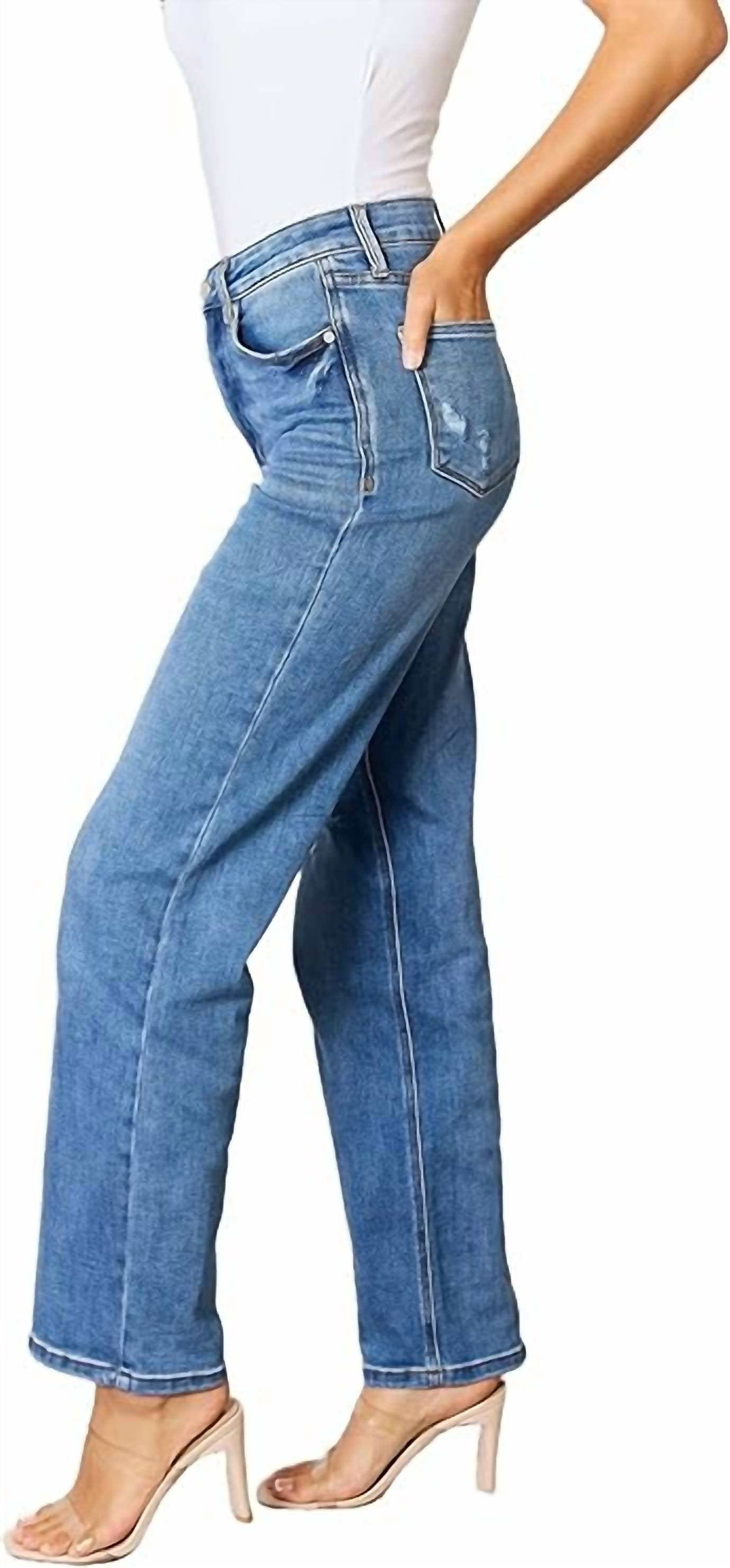 Judy Blue - High Rise Control Top 90's Straight Jeans