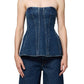 Agolde - Lara Sleeveless Denim Corset Top