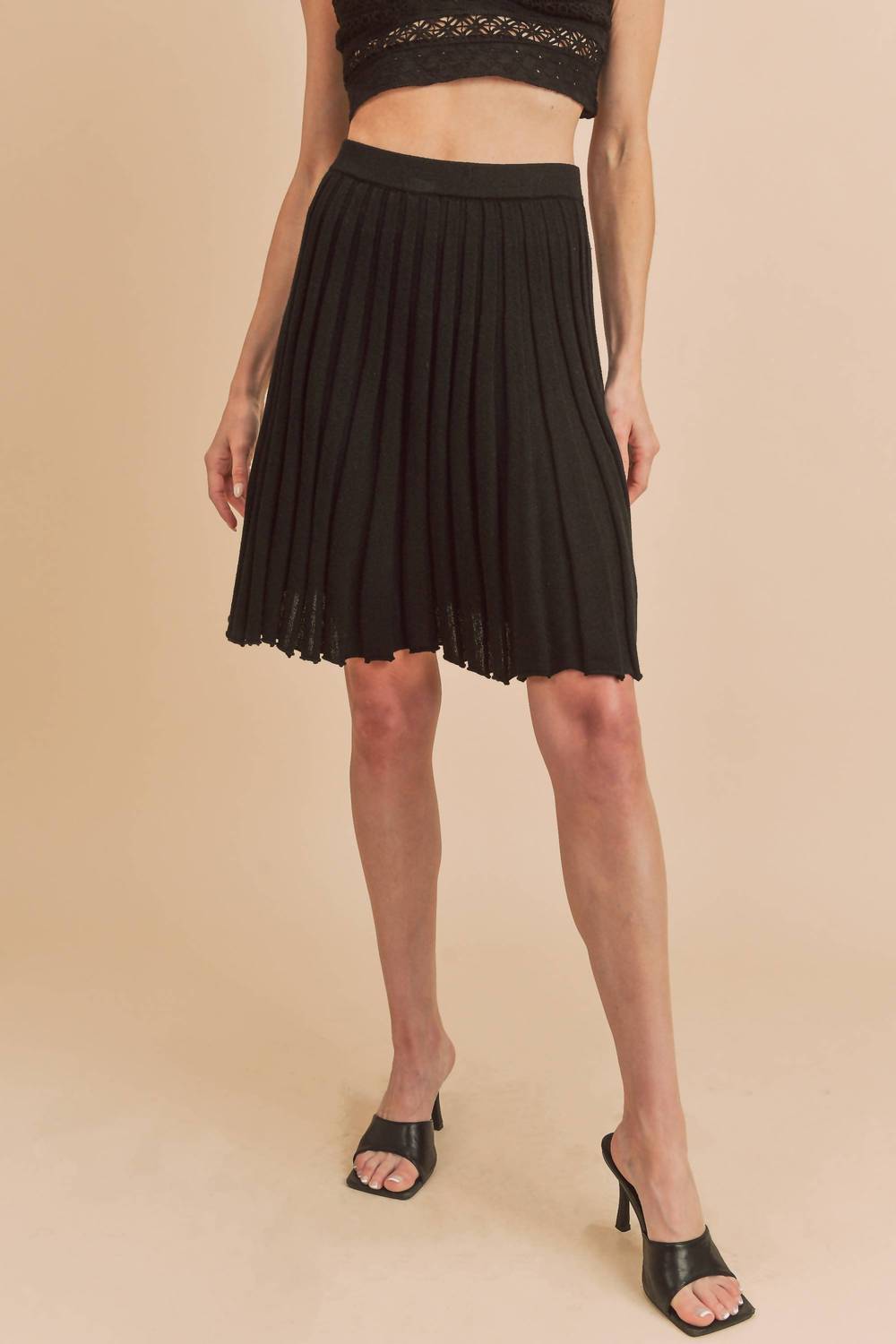 Aemi + Co - Kapri Knit Skirt with Attached Shorts