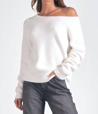 Elan - Angela Off the Shoulder Sweater Top