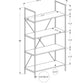 4-Tier Contemporary Bookshelf for Office & Bedroom