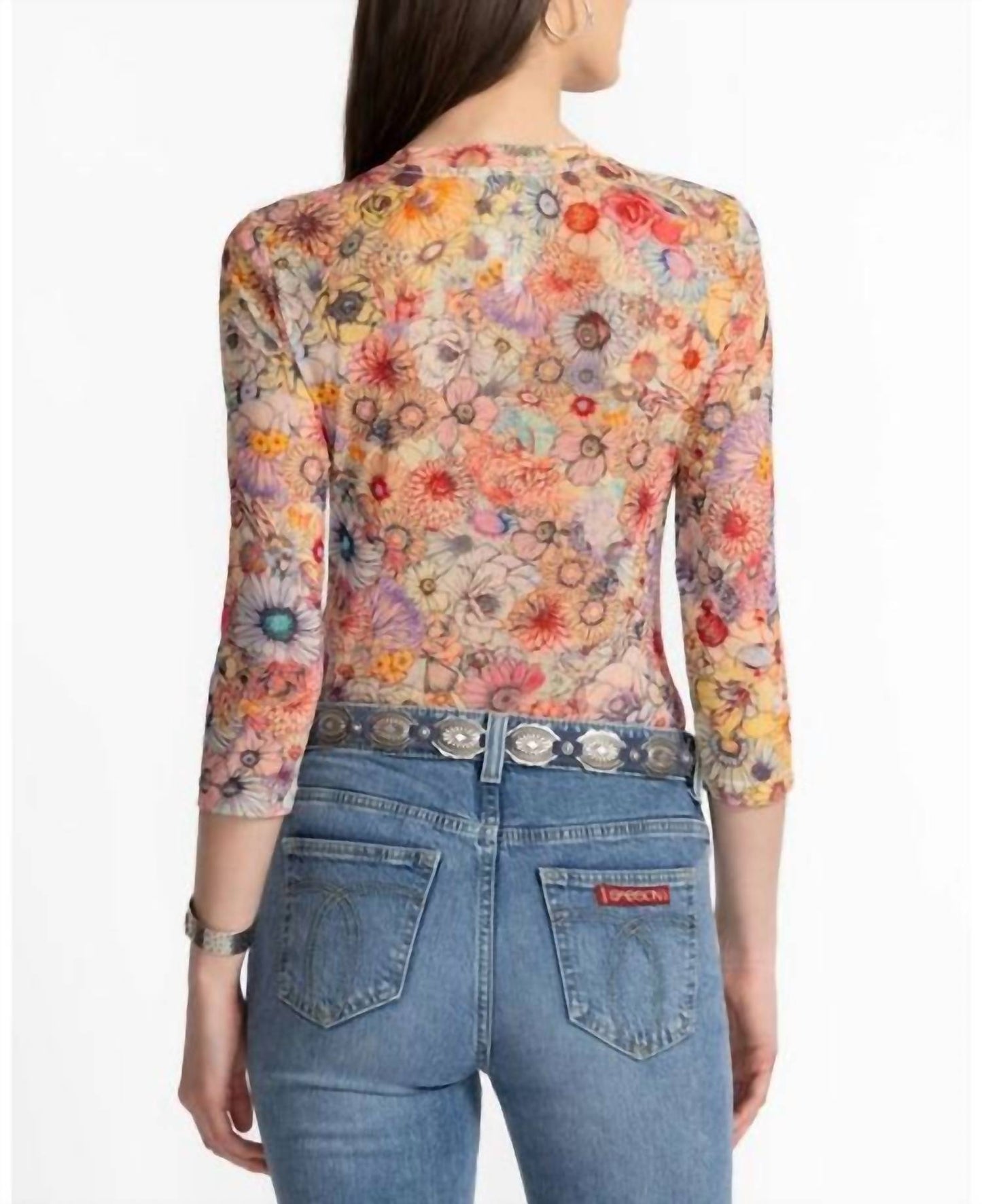 Johnny Was - NATALIE 3/4 MESH TEE