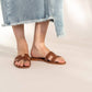 Recollection Brand - Frayed Hem Asymmetrical Stretch Denim Maxi Skirt