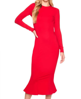 Susana Monaco - Crew Trumpet Midi Dress