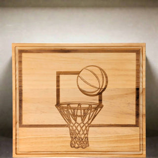 Creative Gifts International - Tabuleiro de basquete de madeira