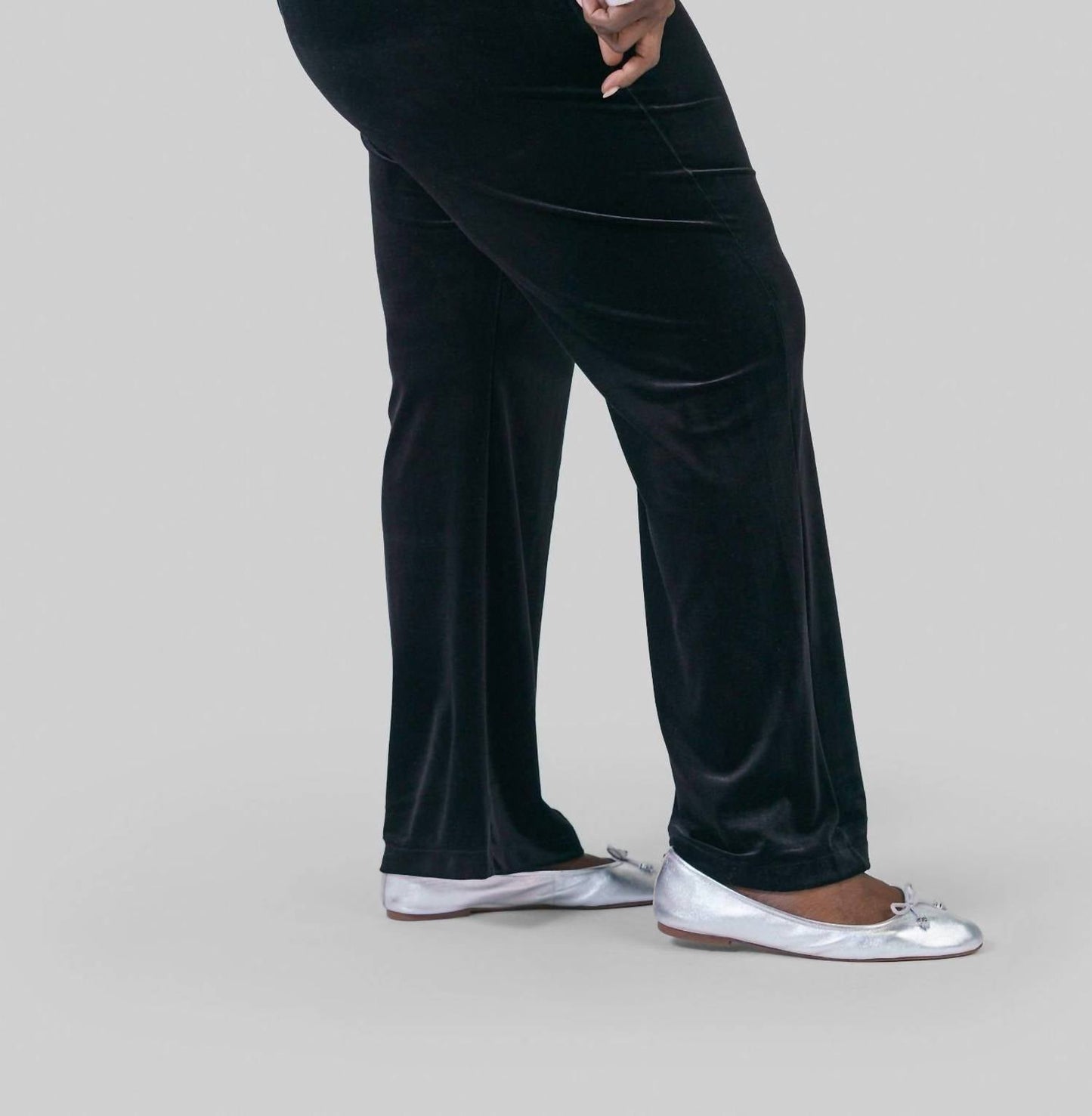 Lysse - Velvet Wide Leg Pants - Plus