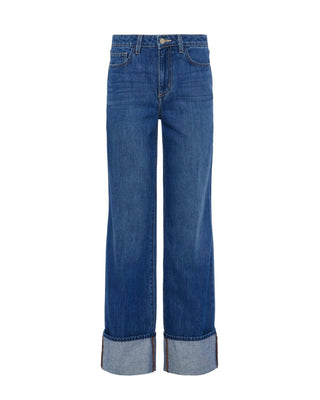 L'Agence - Miley Leg Cuff Denim Jeans