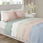 3 Piece Reversible Scalloped Edge Quilt Set White Full/Queen