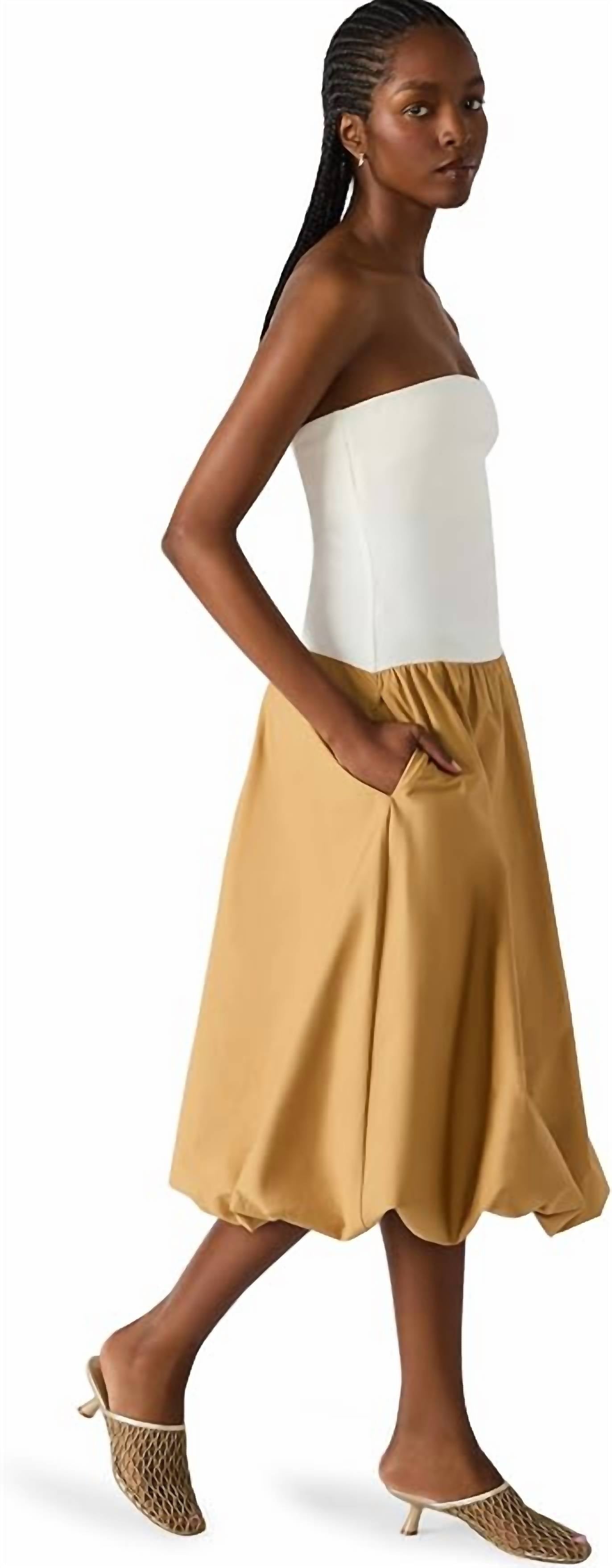 Steve Madden - Oliver Mixed-media Bubble-hem Dress
