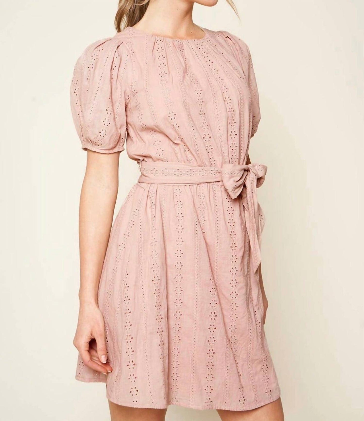 Sugarlips - Westwood Puff Sleeve Eyelet Dress