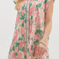 Entro - Pintuck Detail Watercolor Dress
