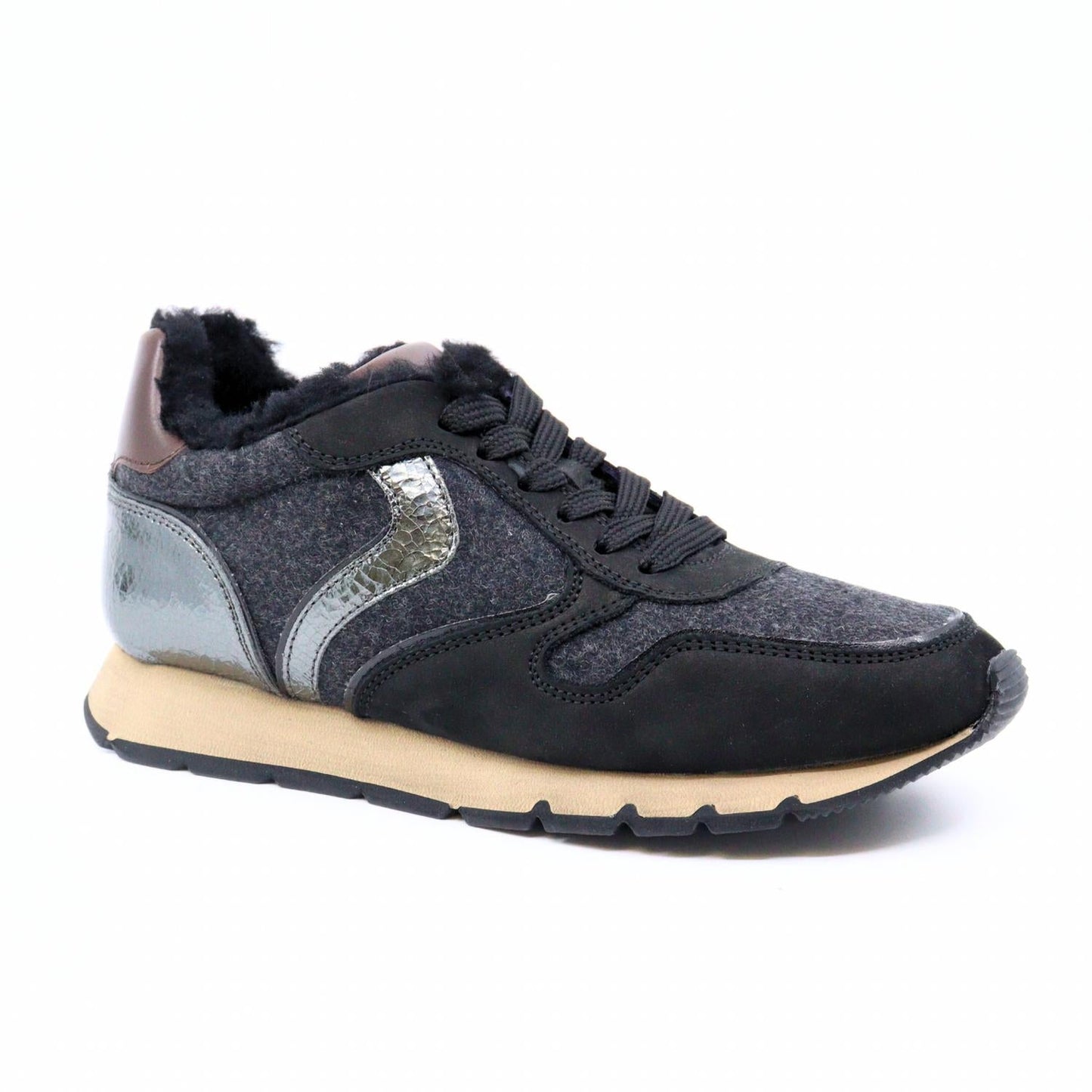 Voile Blanche - Julia Fur Sneakers