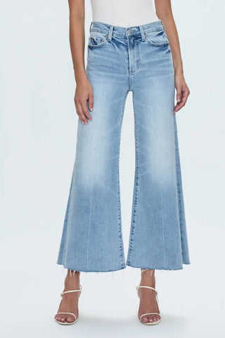 Pistola - Izzy Mid Rise Wide Leg Crop Jean