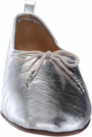 Sam Edelman - Sapatilhas femininas com detalhes em laço Ari e bico quadrado