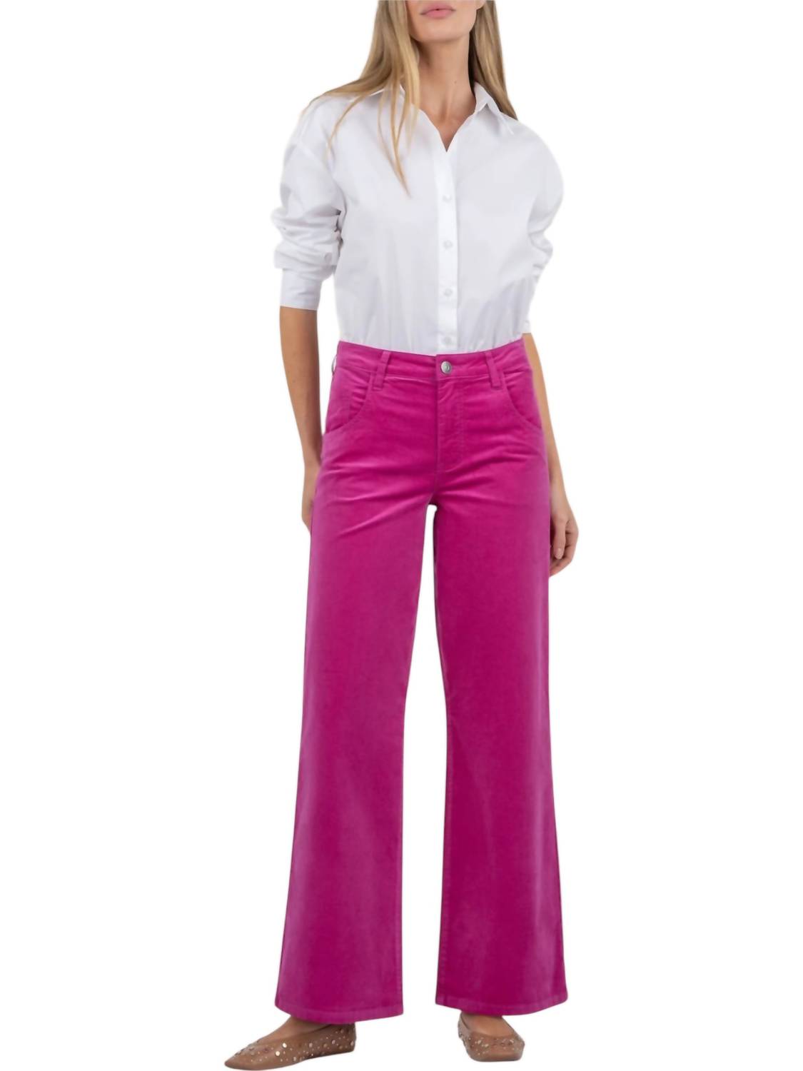 Kut From The Kloth - Velvet High Rise Wide Flare Pant