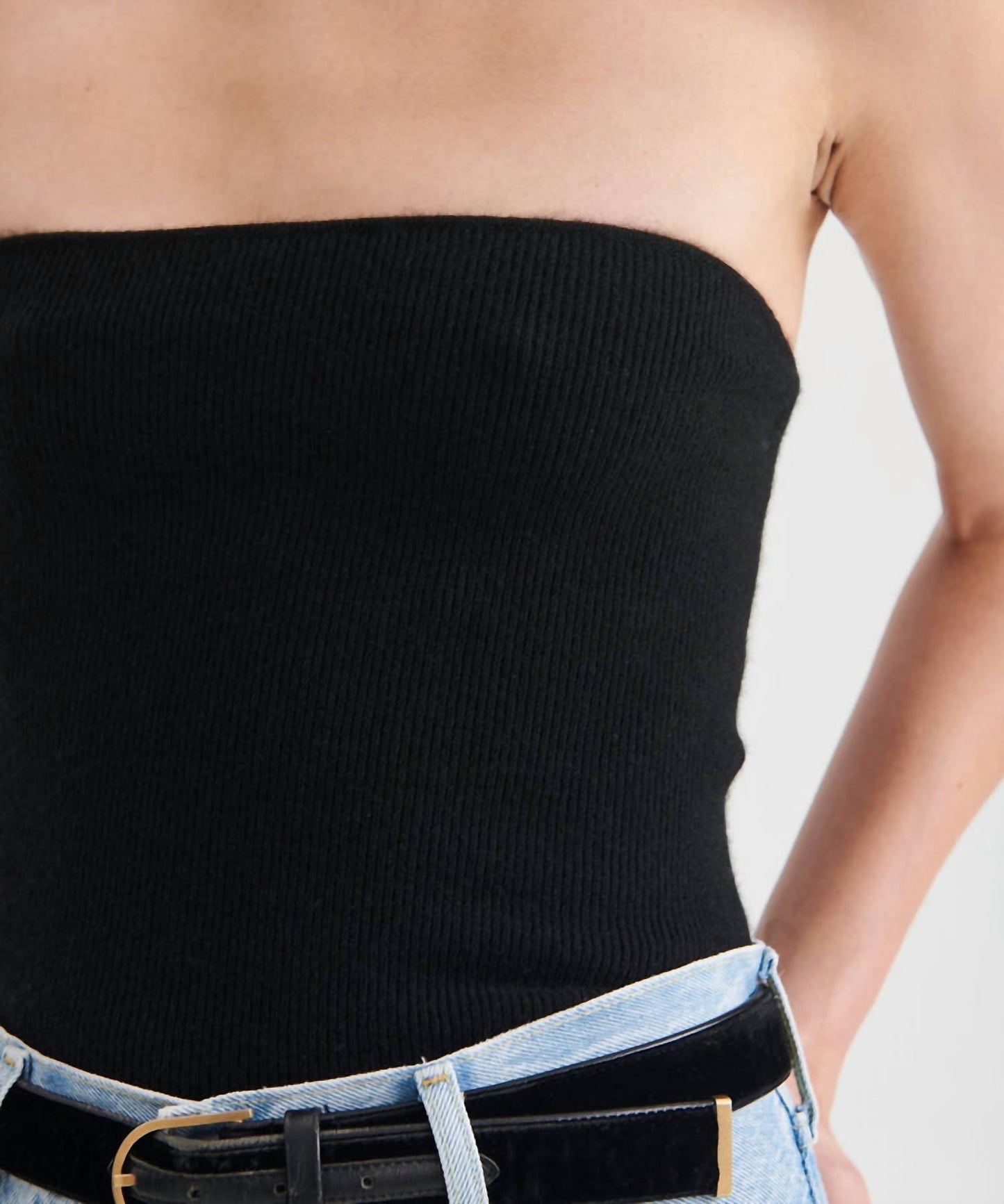 Naadam - Ribbed Tube Top