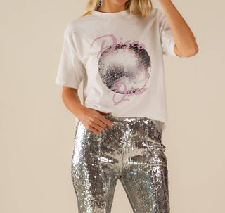 Care Tucker - Camiseta de manga curta Marlie Disco Queens