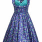 Dolly And Dotty - Grace Peacock Pleated Bust Dress