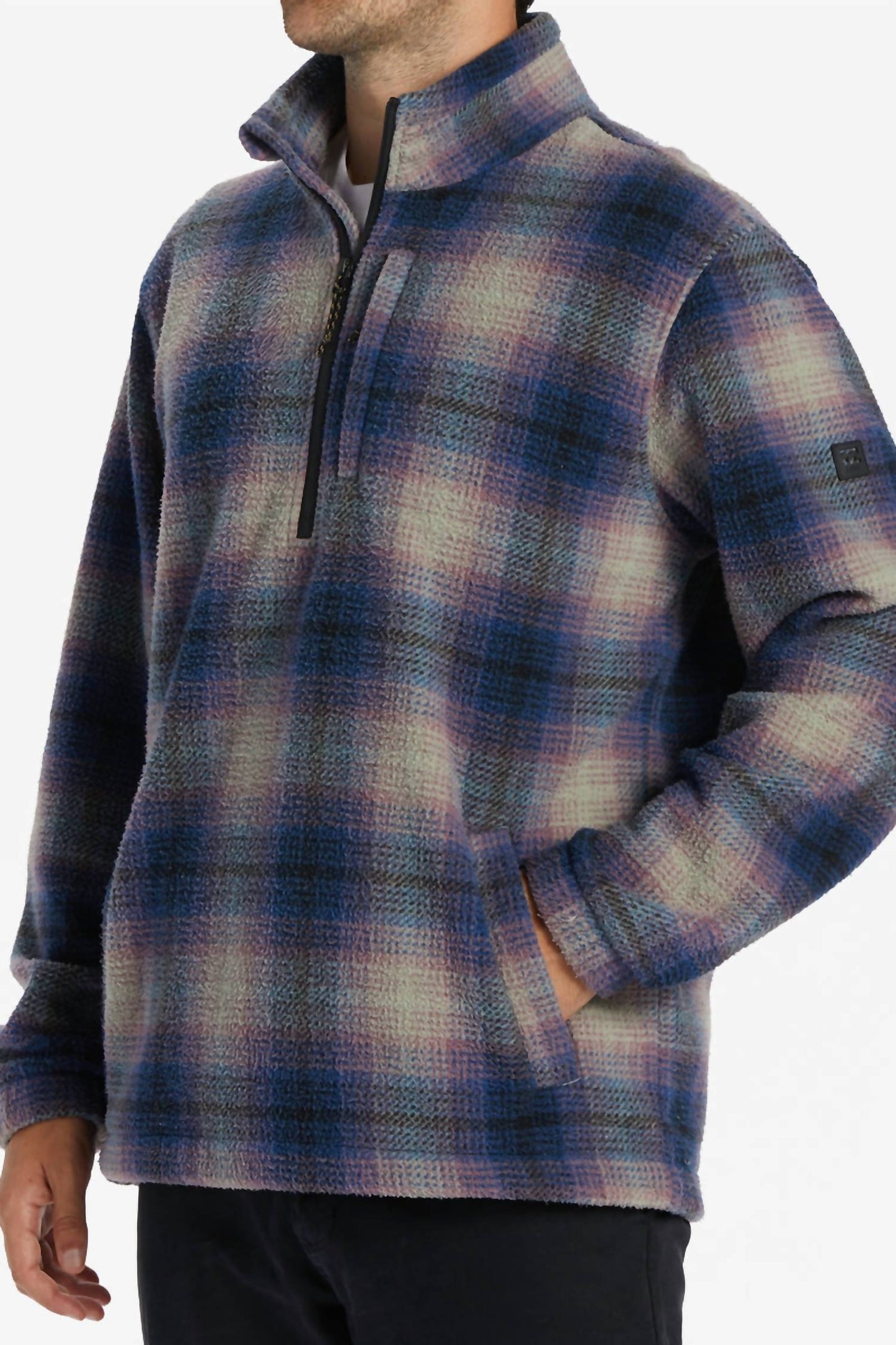 Billabong - Boundary Half-zip Mock Neck Fleece Pullover