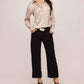 Fifteen Twenty - Tawnie Side-pleat Satin Shirt