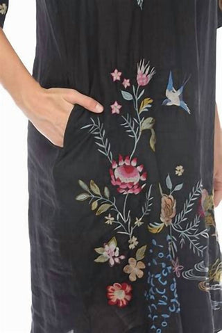 Johnny Was - Vestido Henley Kimono com Manga Indalo