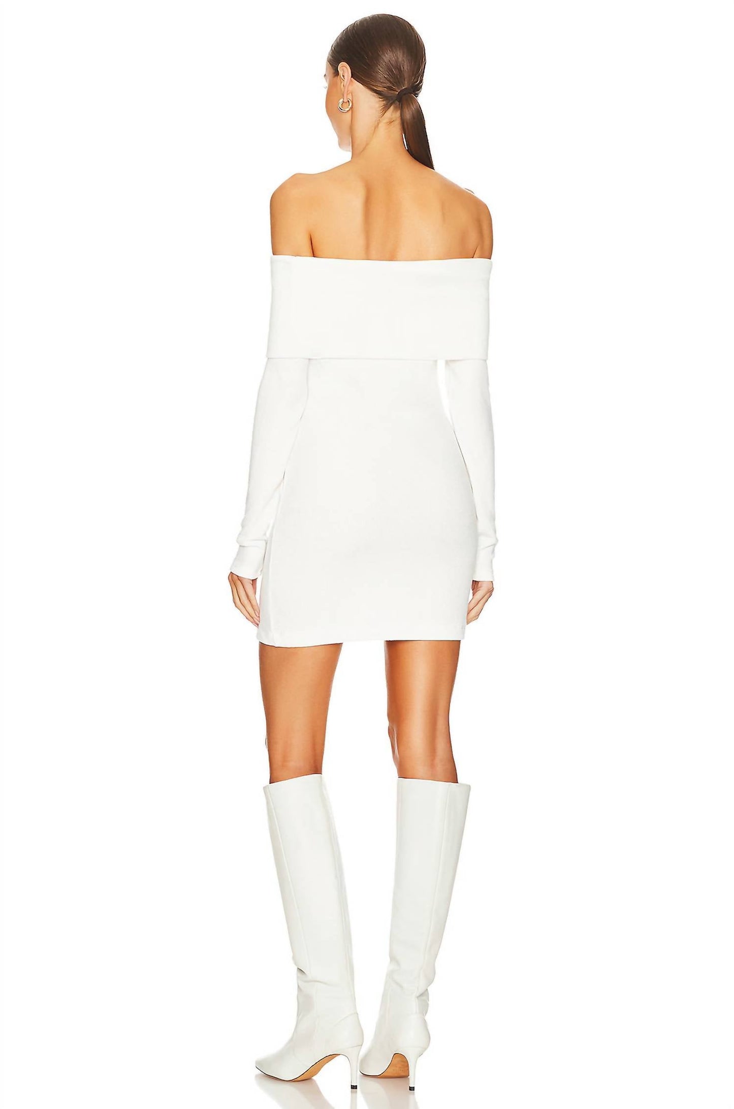 Enza Costa - SWEATER KNIT OFF-SHOULDER TUNIC/MINI