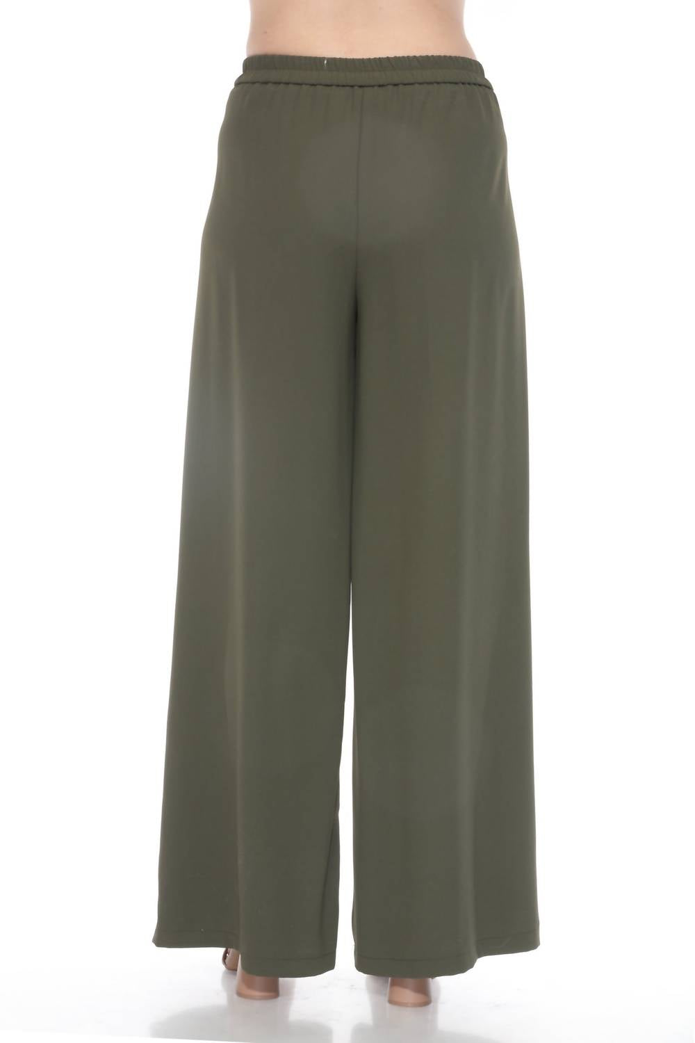 Joseph Ribkoff - Pleated Front Wide Leg Trouser