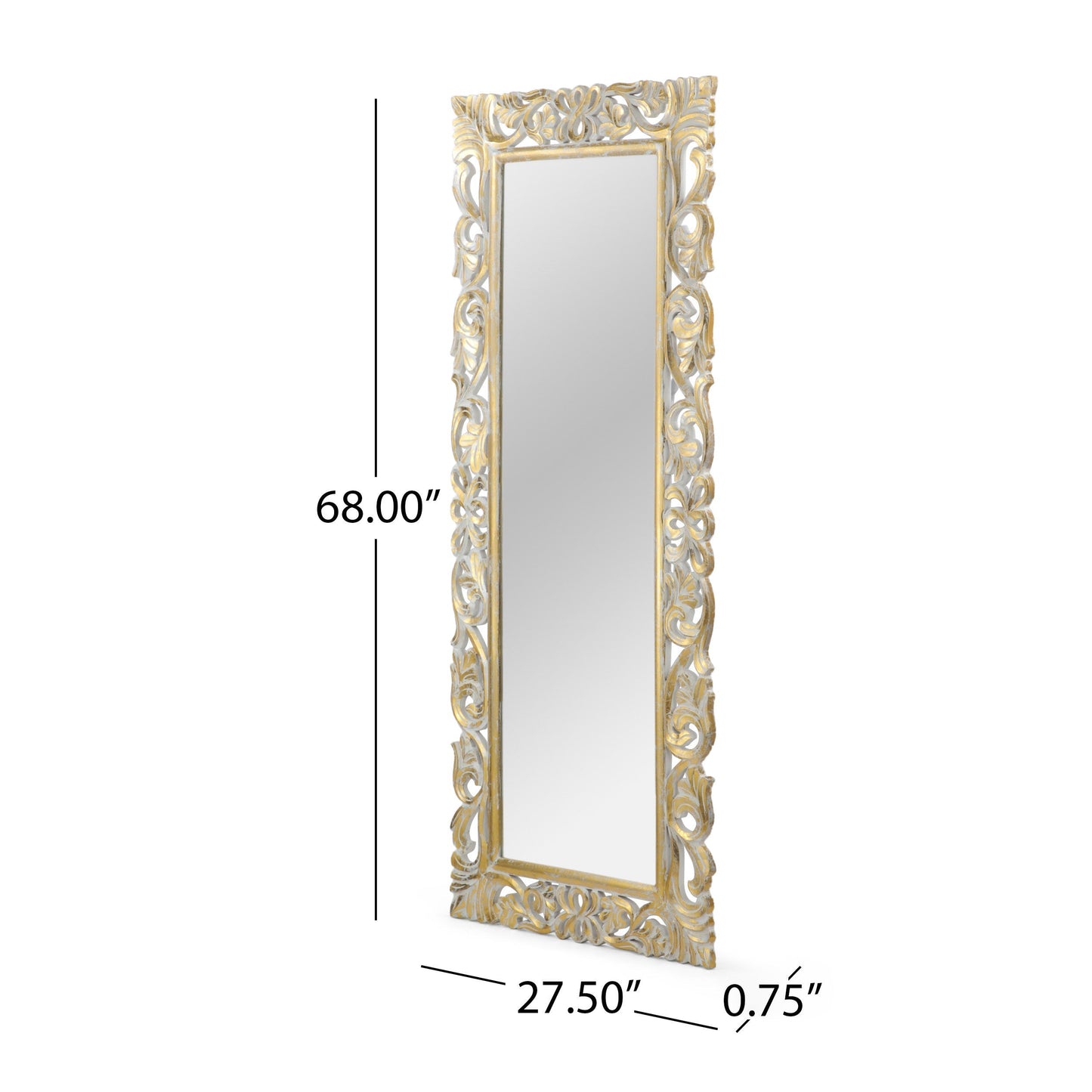 Rectangle Carved Mirror