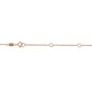 10K Rose Gold 1/5 Carat Round Brilliant-Cut Diamond Modern Bezel-Set Solitaire 16"-18" Pendant Necklace (H-I Color, SI2-I1 Clarity)