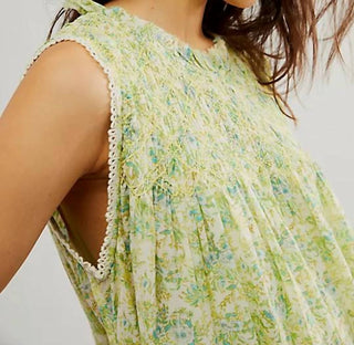 Free People - Vestido curto estampado com karité