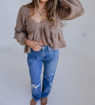 Storia - Peplum Sweater Top