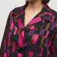 Joseph Ribkoff - Geometric Print Organza Swing Jacket