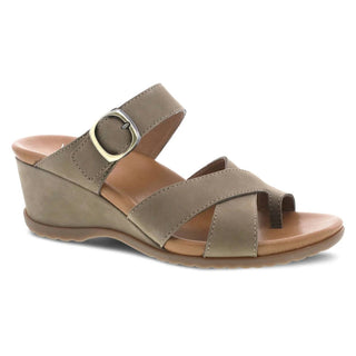 Dansko - Sandália feminina Aubree com tiras e salto agulha