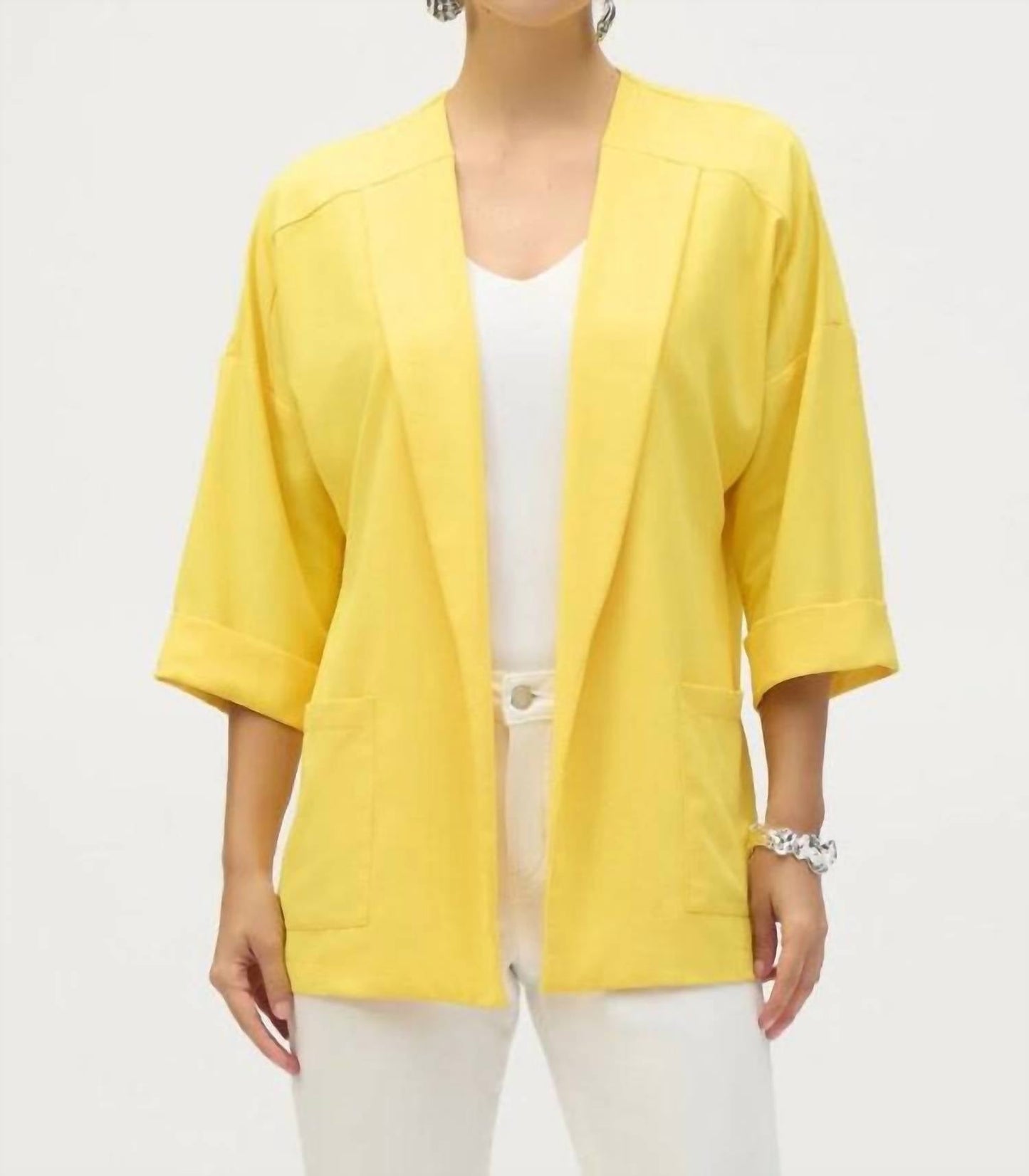 Joseph Ribkoff - Open Front Relaxed Blazer Jacket