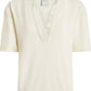 Varley - Kasey Mock Placket Rib Tee