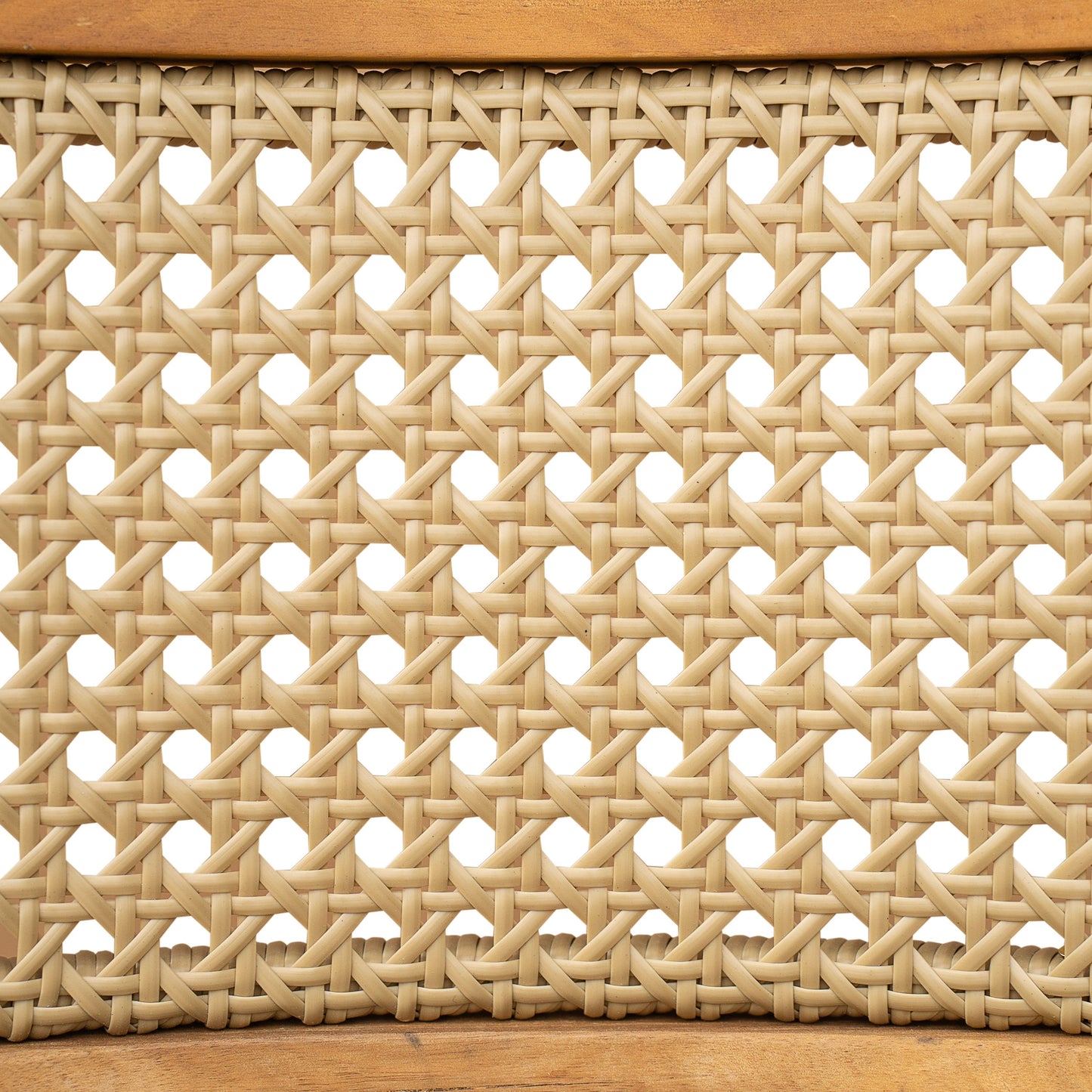 Netro Acacia Wood Dining Chair with Light Brown Wicker