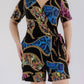 Karen T Design - Chain Print Wrap Romper