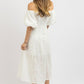 Olivaceous - Wilson Eyelet Midi Dress